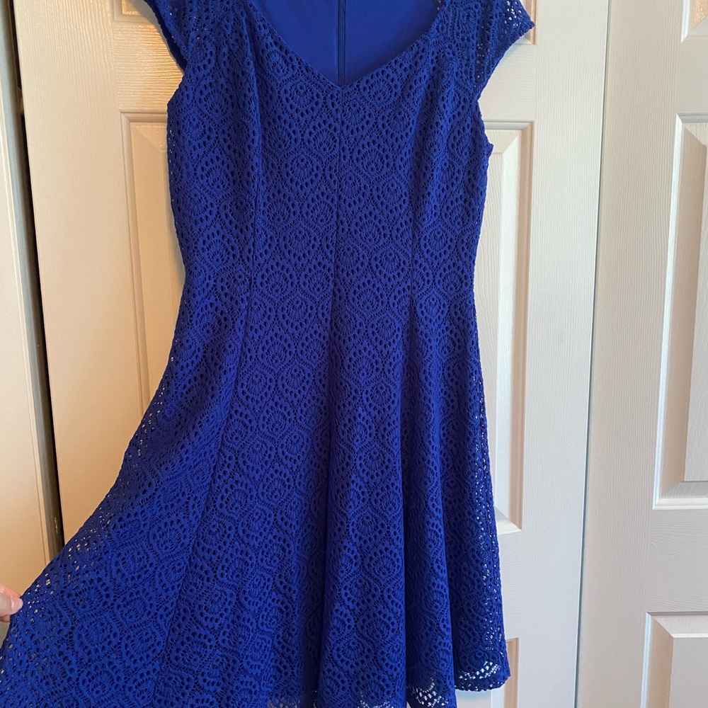 Women’s Royal blue laced dress